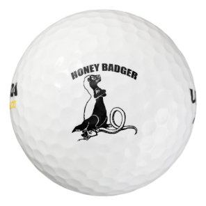 Honey badger golf balls