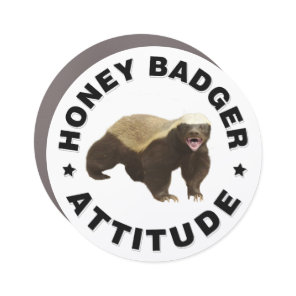 Honey badger has Attitude Car Magnet