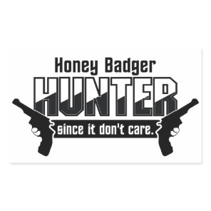 Honey Badger Hunter stickers