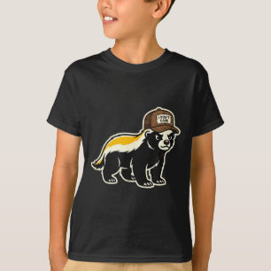 Honey Badger I Don't Care Trucker Funny Animal Art T-Shirt