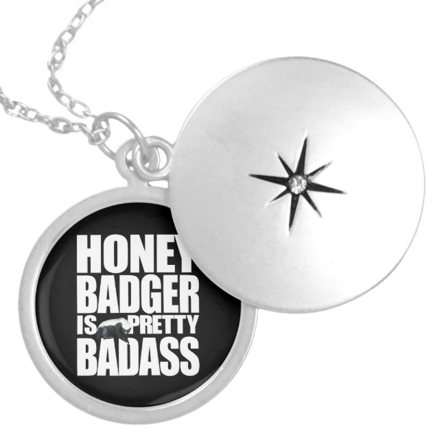 Honey Badger Is Pretty Badass Necklace (Front)