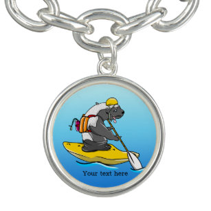 Honey Badger kayaking in a River Bracelet