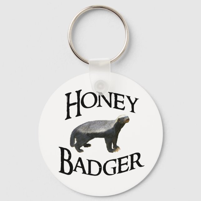 Honey Badger Keychain (Front)