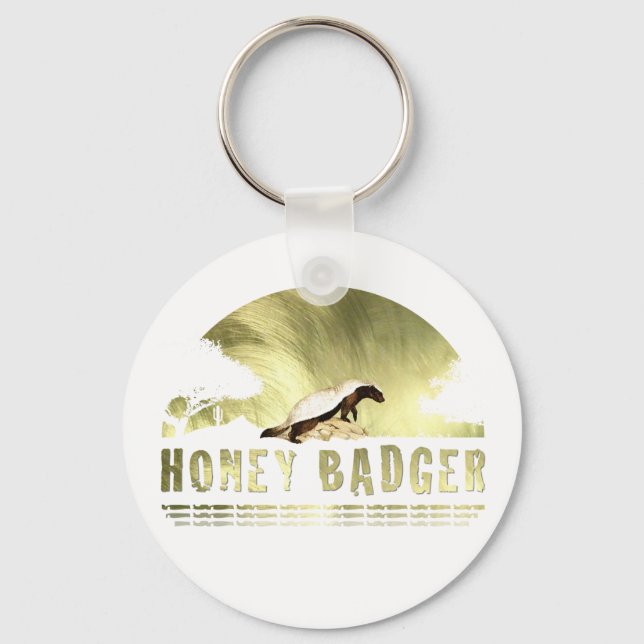Honey Badger Keychain (Front)