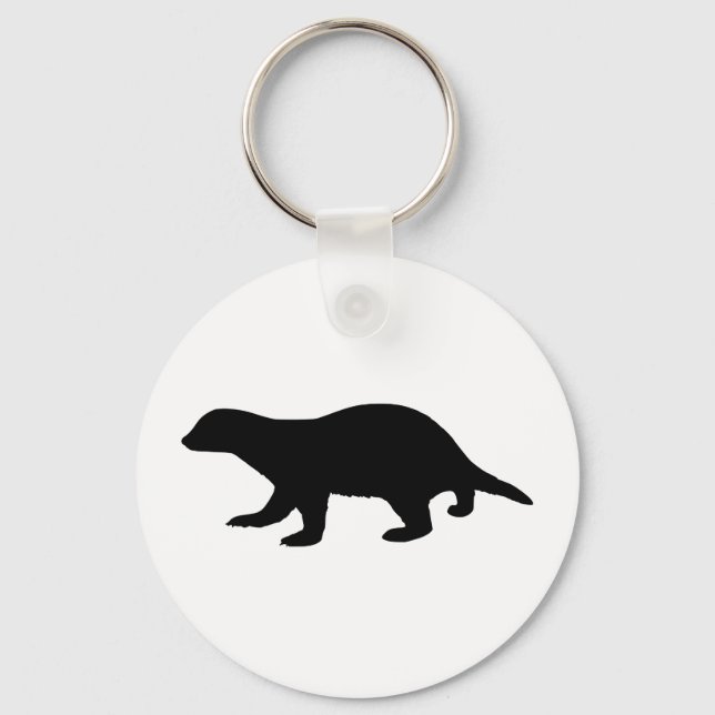 Honey Badger Keychain (Front)