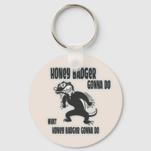 Honey Badger Keychain