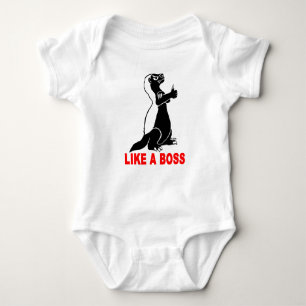 Honey badger, like a boss baby bodysuit