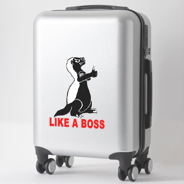 Honey badger, like a boss sticker (Suitcase)