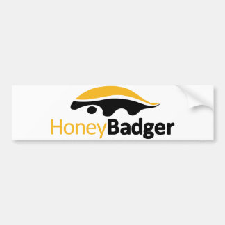 Honey Badger Logo Bumper Sticker