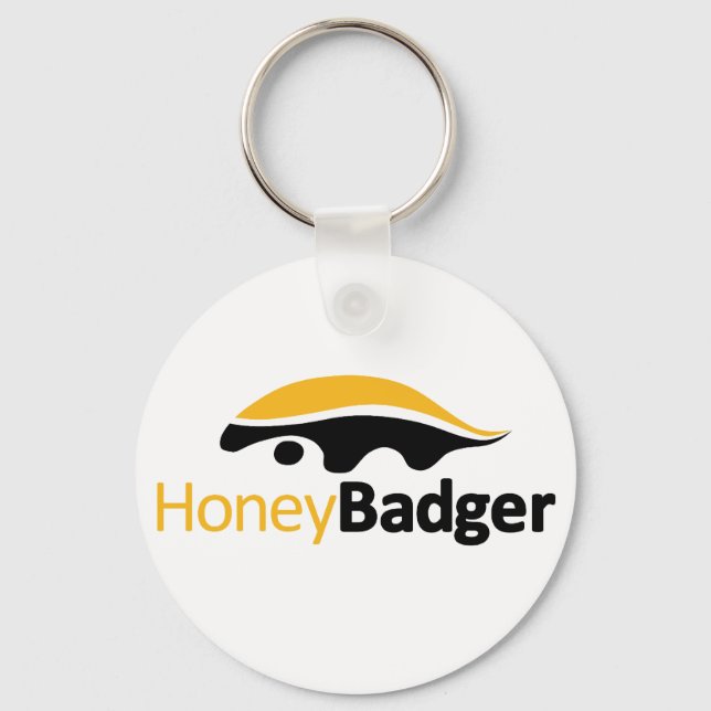 Honey Badger Logo Keychain (Front)