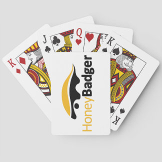 Honey Badger Logo Poker Cards