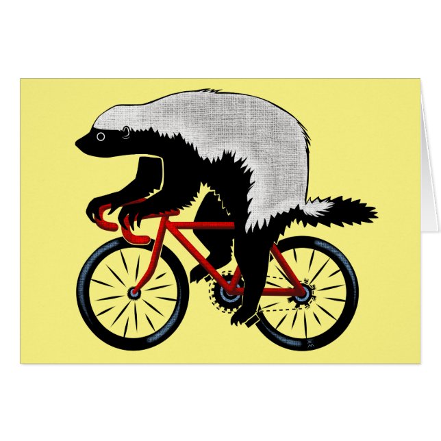 Honey Badger On a Bicycle (Front Horizontal)