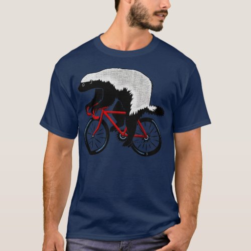 Honey Badger On A Bicycle  T_Shirt