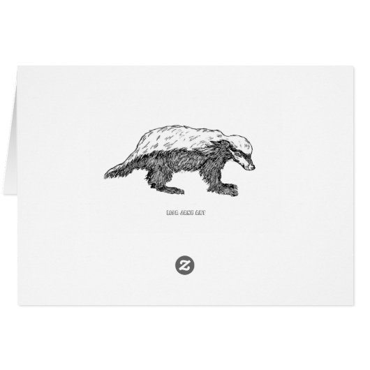 Honey Badger or Ratel (Back Horizontal)