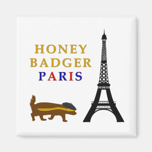 Honey Badger Paris Magnet