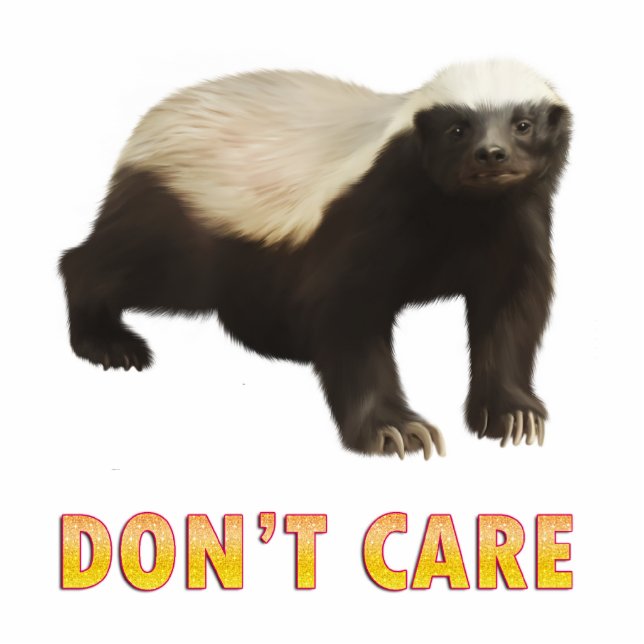 Honey Badger Photo Sculpture (Front)