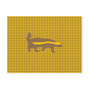 honey badger postcard