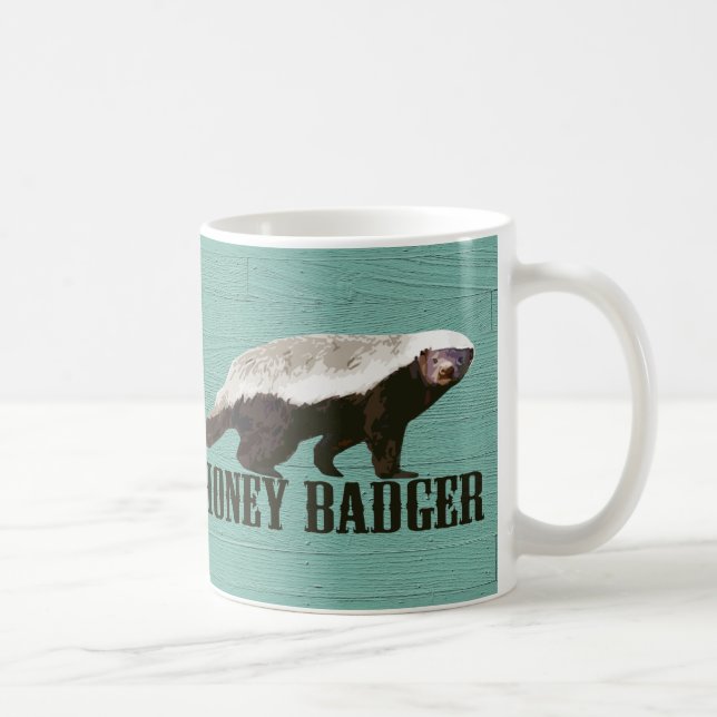 Honey Badger Profile View Coffee Mug (Right)