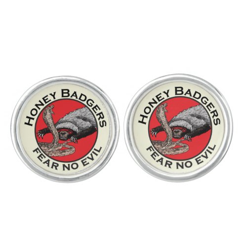 Honey Badger Quote Cufflinks