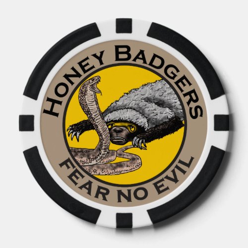 Honey Badger Quote Poker Chips