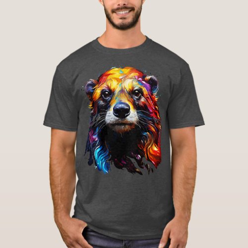 Honey Badger Rainbow T_Shirt