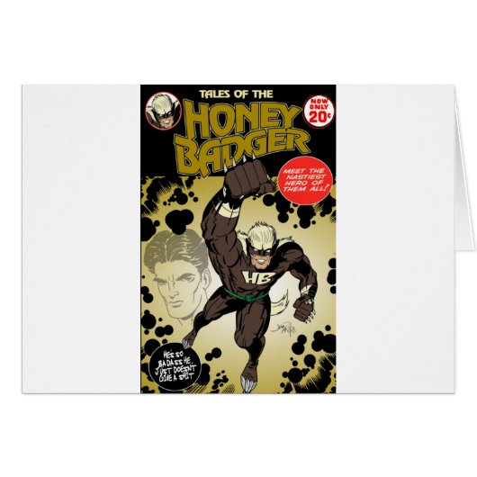 Honey badger retro cards (Front Horizontal)