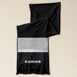 Honey badger scarf<br><div class="desc">Ever wondered how it is to live without a care in the world, just taking whatever you want? Well, don the coat of honey badger and find out! (No actual honey badgers were harmed in making this product... as if anyone would dare)</div>
