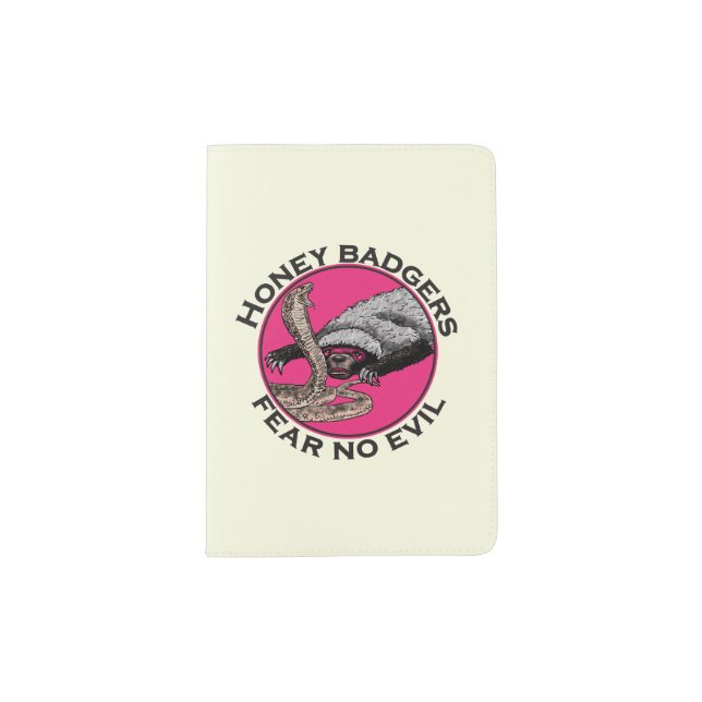 Honey Badger Verses cobra  Passport Holder (Front)