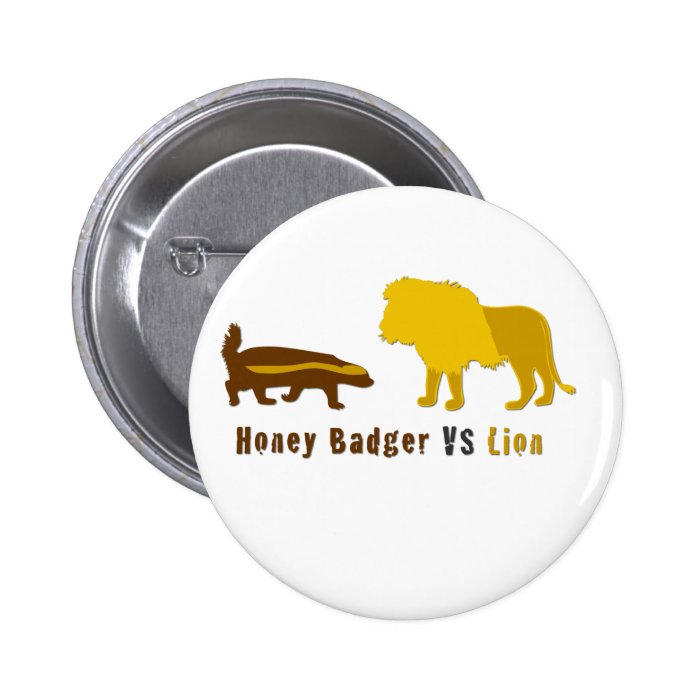 honey badger vs lion pin