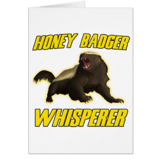 Honey Badger Whisperer Cards