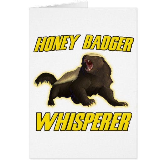 Honey Badger Whisperer Cards (Front)