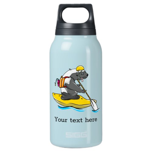 Honey badger white water kayaking insulated water bottle