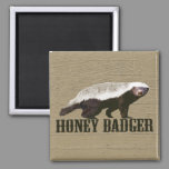 Honey Badger Wild Animal Magnet