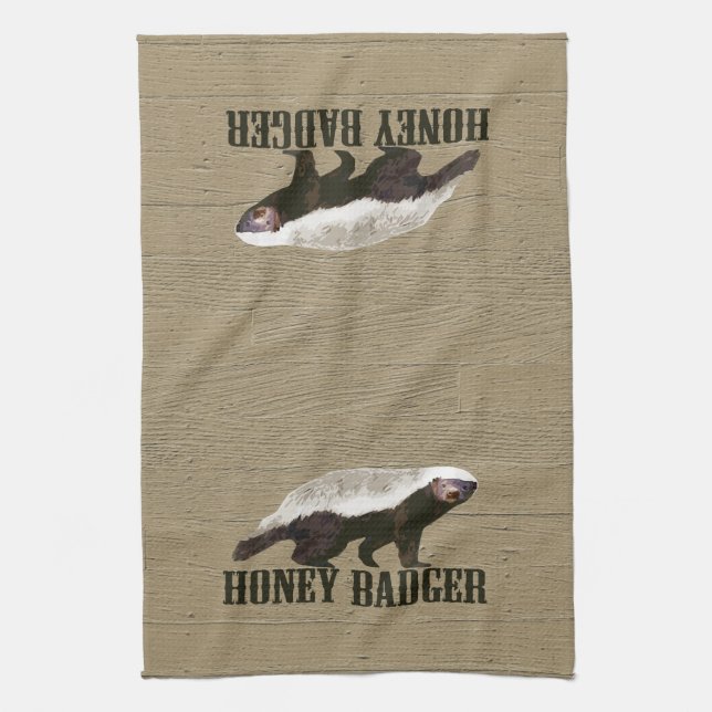Honey Badger Wild Animal Towel (Vertical)