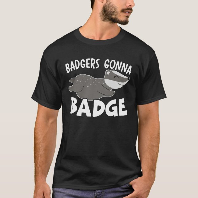Honey Badger  Wildlife Animal Ratel  17 T-Shirt (Front)