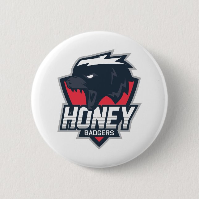 Honey Badgers Button (Front)