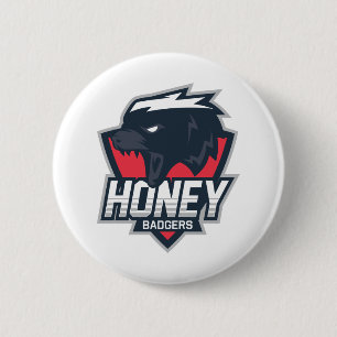 Honey Badgers Button