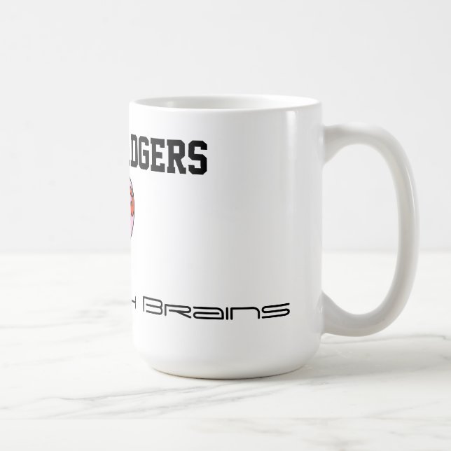 Honey Badgers Love Babes With Brains Mug (Right)