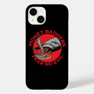 Honey Badgers quote Fear No Evil Case-Mate iPhone 14 Case