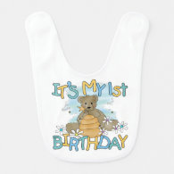 Honey Bear 1st Birthday Bib