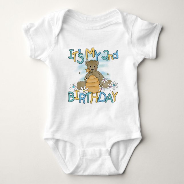 Honey Bear 2nd Birthday T-shirts and Gifts (Front)