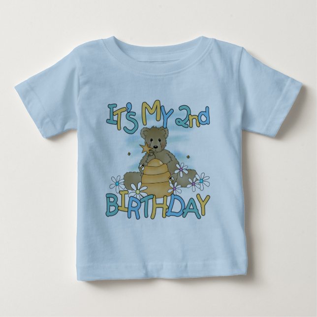 Honey Bear 2nd Birthday T-shirts and Gifts (Front)
