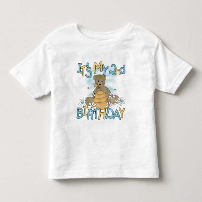 Honey Bear 2nd Birthday T-shirts and Gifts (Front)