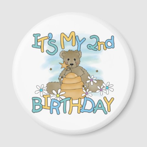 Honey Bear 2nd Birthday T_shirts and Gifts Magnet