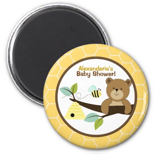 Honey Bear and Bumble Bee Custom Favor Magnet