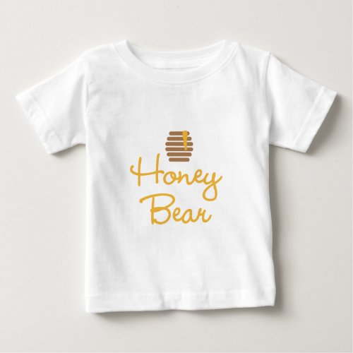 Honey Bear Baby T_Shirt