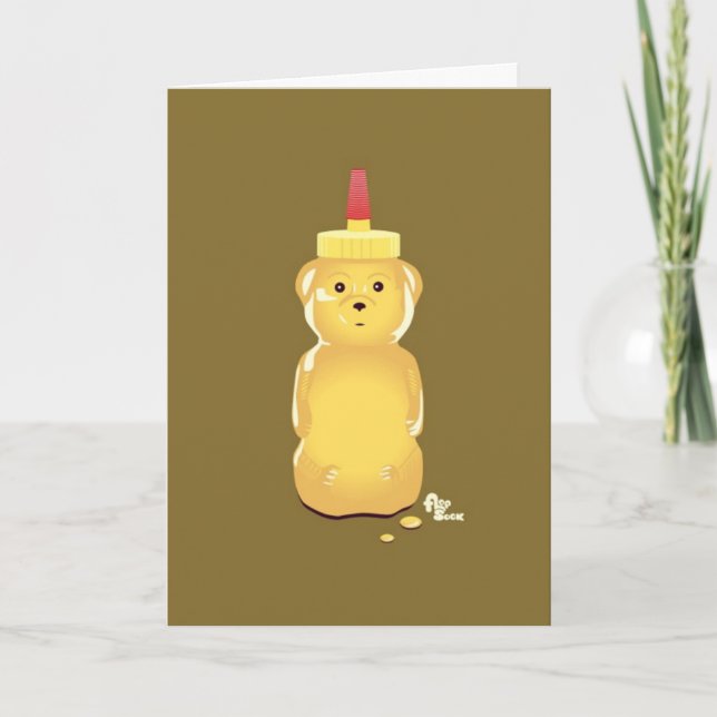 Honey Bear Birthday Card (Front)