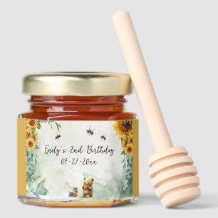 Honey Bear Birthday Party Honey Favor Jar Favors