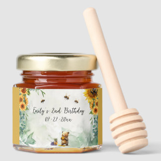 Honey Bear Birthday Party Honey Favor Jar Favors