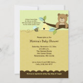 Honey Bear & Bumble Bee Baby Shower Invitation (Front)